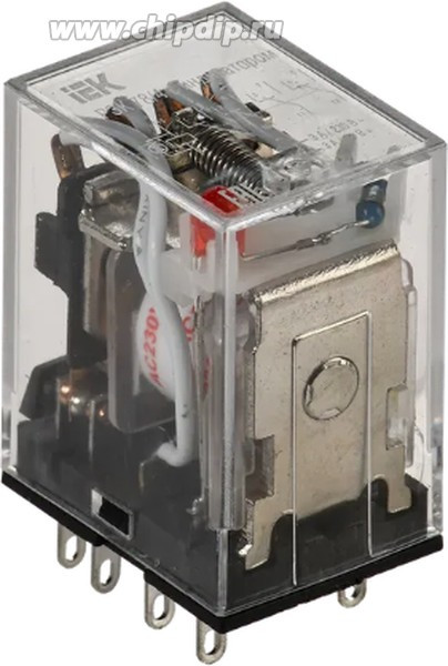 RRP20-4-03-220A-LED, Реле РЭК78/4(MY4) с индикацией 3А 230В AC IEK