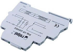 PI6-1P-24VDC (GRAY), 805701 , Интерфейсное реле, 1 перекл. контакт, 24VDC, моноблок, светодиод