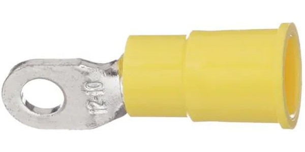 13-6S-P, Terminals VNYL INS BT RNG TERM 12-10G .135B.ID 6ST