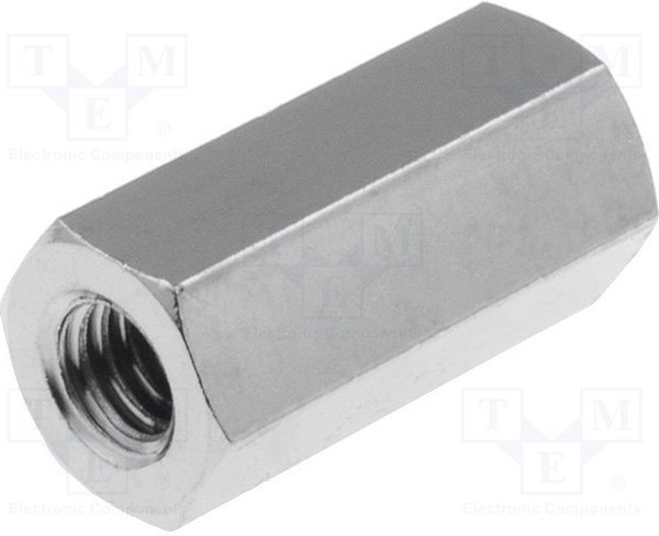 116X15, Дистанцирующая стойка с резьбой, 15мм, Внутр.резьба: M4, латунь