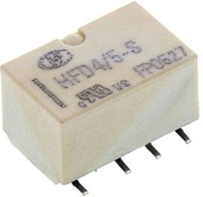 HFD4/5-SR, Signal Relay 5VDC 2A DPDT( (10mm 7.5mm 5.65mm)) SMD HFD4/5-SR, Signal Relay 5VDC 2A DPDT( (10mm 7.5mm 5.65mm)) SMD