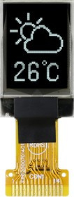 MCOT048064A1V-WI, 0.71in White Passive matrix OLED Display 48 x 64pixels COT I2C Interface