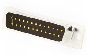 DM25-SP, Разъем D-Sub; PIN: 25; вилка; "папа"; на провод; пайка; Цвет: черный