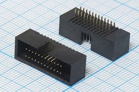 Разъем (IDC) BH1,27-24 вилка, шаг P1.27x2.54, контакты 24P, на плату, BH1.27-24