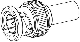 112951-11, Разъем РЧ / Коаксиальный, 12G-SDI, BNC Коаксиальный, Прямой Штекер, Обжимной, 75 Ом