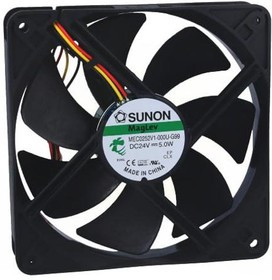 MEC0252V1-G99, Вентилятор осевой, 24В DC, 120x120x25мм, подшипник Vapo, 183,83куб.м/ч, 44,5дБА