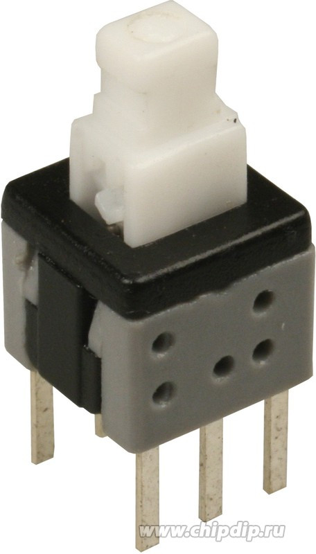 MPS-580D-G, Кнопочный переключатель с фиксацией 5,8х5,8мм 100mA 30VDC, 6pin