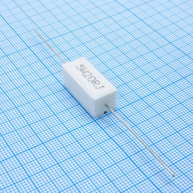 SQP50020RJBP, (SQP 5W 20 5%), Резистор керамический цементный аксиальный (SQP) 5Вт 20Ом +5%