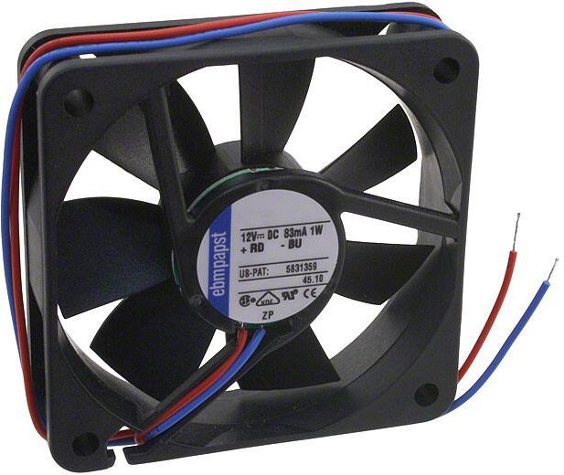 Вентилятор Ebmpapst 612F 12V 1W 60x15 Вентилятор Ebmpapst 612F 12V 1W 60x15