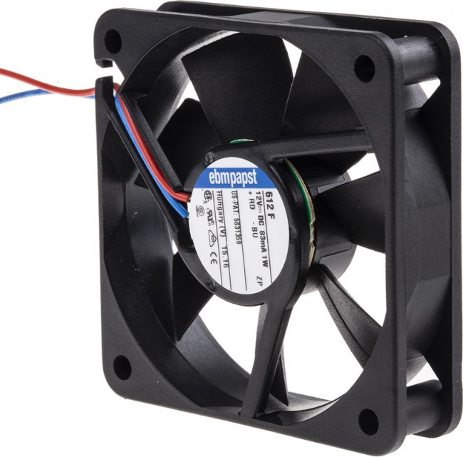 Вентилятор Ebmpapst 612F 12V 1W 60x15 Вентилятор Ebmpapst 612F 12V 1W 60x15