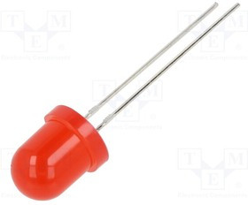 OSR5PA8134A-12V, LED; 8mm; red; 1120?1560mcd; 30°; Front: convex; 12V; No.of term: 2