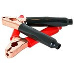 010031, Alligator Clip, Steel Contact, 200A, Black, Red