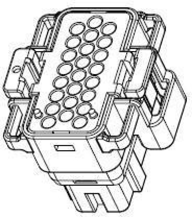 1456016-3, Conn Housing PL 24 POS 4mm Crimp ST Cable Mount Natural 1456016-3, Conn Housing PL 24 POS 4mm Crimp ST Cable Mount Natural