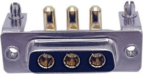 684M3W3203L621, Комбинированный разъем D Sub, Power-D 684M Series, DA-3W3, Гнездо, 3 контакт(-ов), 3 Силовых