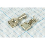 Клемма розетка, 9,2x0,4, 2-4мм2, латунь луженая