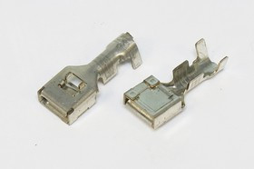 Клемма розетка, 9,2x0,4, 2-4мм2, латунь луженая