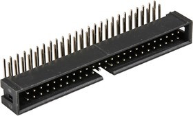 BH-50R (DS1013-50R) (IDC-50MR), Вилка на плату угловая 50pin 2.54мм
