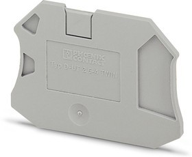 Крышка концевая D-UT 2,5/4-TWIN /2,2mm, для винтовых клемм UT 2,5..4-TWIN, серая