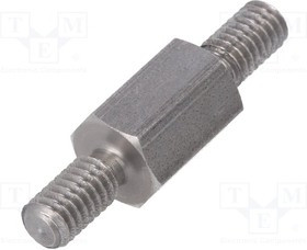 TMM-M4X10/DR446, Дистанцирующая стойка с резьбой; 10мм; Внешн.резьба: M4