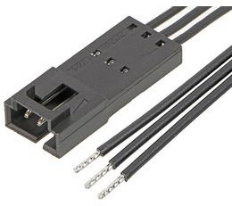 216273-1032, Rectangular Cable Assemblies SL POSITIVE LOCK P-S 3CKT 150MM Sn