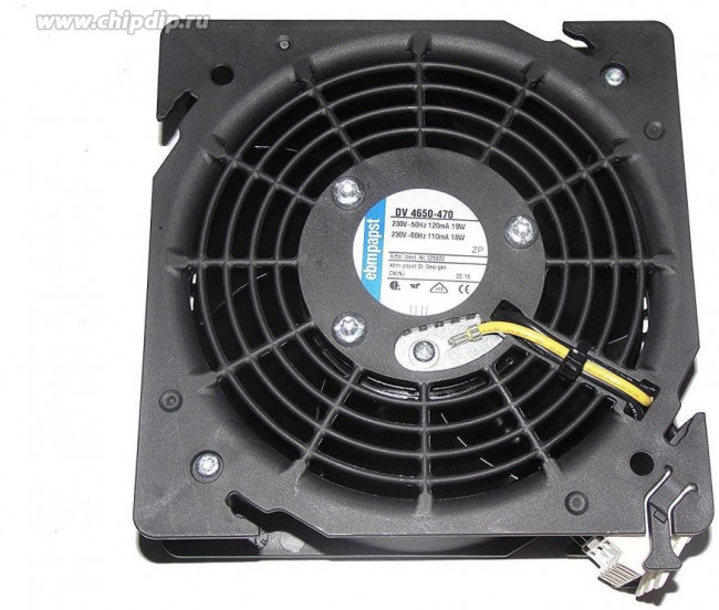 Вентилятор Ebmpapst DV 4650-470 120x38мм 230V 18W 0.11A 3pin с клеммой