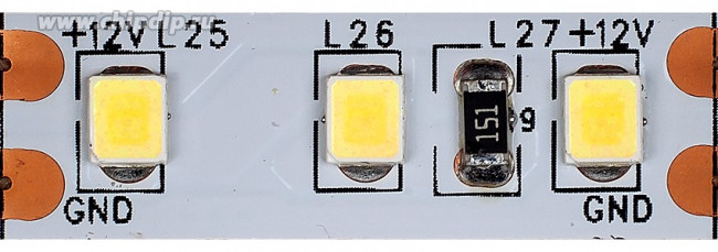 ML-R120-2835-CW-PRO, Светодиодная лента, холодный белый, 12В, 120д/м, 9.6Вт/м, IP20, 720лм/м, 7000K, 8мм, 1м MAKSILED