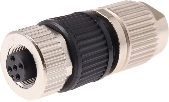 21032122305, Circular Metric Connectors 4P M12-L FEMALE