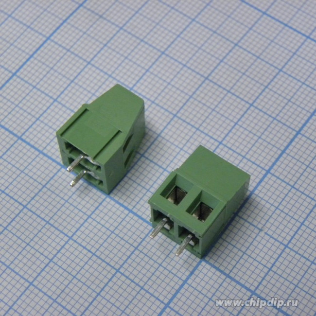 DG128-5.0-02P-14, Клеммник 2-контактный, 5мм, прямой