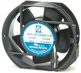 OA172SAP-11-1TB, AC Fan Axial Ball Bearing 115V 100V to 130V 198CFM/235CFM 50.3dB/52.1dB 150 X 172 X 51mm High Speed