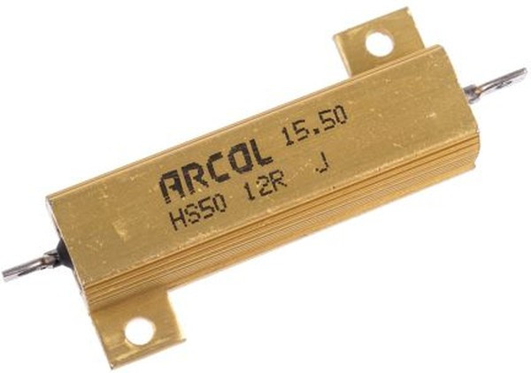 HS50 12R J, 12 50W Wire Wound Chassis Mount Resistor HS50 12R J ±5%
