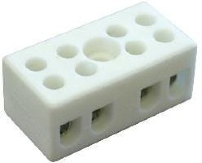 CB6/4H, Fixed Terminal Blocks Ceramic Euroblock 4 pole w/mntg hole