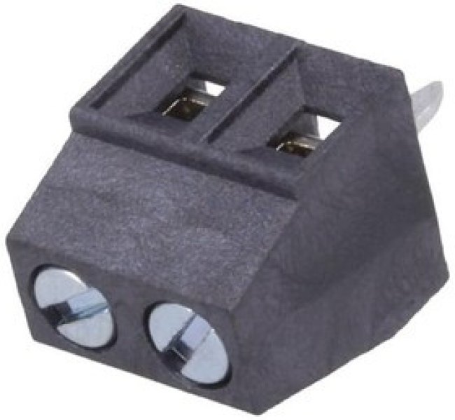 DG381-THR-3.81- 02P-13-00A(H), Зажимная рейка для печатных плат зажим 3,81мм угловой 90°