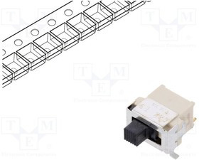 ES01MSABE, Переключатель: движковый, Пол: 2, SPDT, 0,4A/20ВAC, 0,4A/20ВDC ES01MSABE, Переключатель: движковый, Пол: 2, SPDT, 0,4A/20ВAC, 0,4A/20ВDC