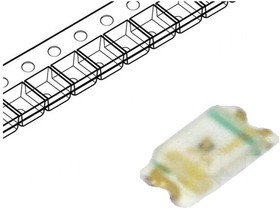 SML-E12M8WT86, LED; SMD; 0603; yellow green; 10?25mcd; 1.6x0.8x0.36mm; 2.2V; 20mA