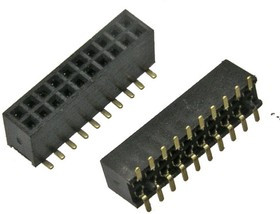 PBD1.27-20S, Гнездо для плат 1.27 мм , 20 контактов
