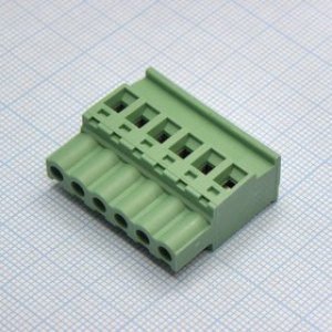 2EDGKB-5.08- 06P-14-00A(H), Разъемный клеммный блок, 6 контактов. Серия 2EDGKB-5.08