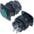 R16-504AD-G Lock, переключатель зеленый с подсветкой с фикс.