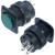 R16-504AD-G Lock, переключатель зеленый с подсветкой с фикс.