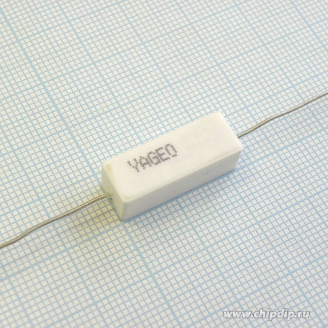 SQP 3 Вт 47 Ом, 5%, Резистор проволочный мощный (цементный)