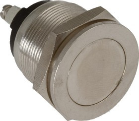 PBS28B-2, Кнопка без фиксации OFF-(ON) (2A 250VAC) (антивандальная)