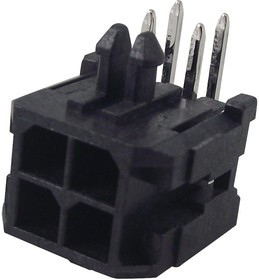 SCT3001WR-2x02P, Разъем Micro-Fit 3.0 розетка на плату угловая 4pin