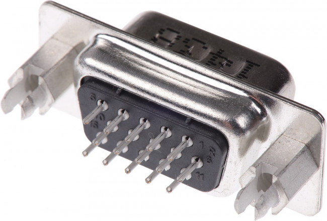 10090928-P154XLF, 10090928 15 Way Through Hole D-sub Connector Plug, 2.29mm Pitch