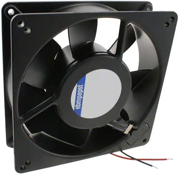 5112N, DC Fans DC Tubeaxial Fan, 135x135x38mm, 12VDC, 147.1CFM, 9.5W, 48dBA, 2900RPM, Ball