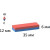 Неодимовый магнит прямоугольник 35х12х6 мм