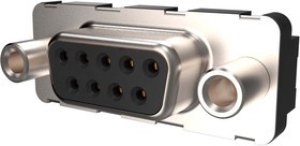 D09S24B6GX00LF, 9 Way Plug-In Mount D-sub Connector Socket, 2.74mm Pitch, with Screw D09S24B6GX00LF, 9 Way Plug-In Mount D-sub Connector Socket, 2.74mm Pitch, with Screw