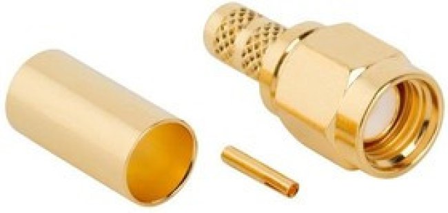 132195RP, RF/COAXIAL, SMA RP PLUG, STRAIGHT, CRIMP