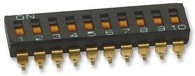 A6S-0104-H, Переключатель: DIP-SWITCH, Кол-во секций: 10, ON-OFF, Пол: 2