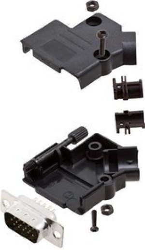 L17D45PK-P-09+L717HDE15P, L17D45PK 15 Way Cable Mount D-sub Connector Plug L17D45PK-P-09+L717HDE15P, L17D45PK 15 Way Cable Mount D-sub Connector Plug