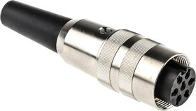 KV70, Разъем: M16, вилка, "мама", пайка, на провод, PIN: 7, 5А, 250В, прямой KV70, Разъем: M16, вилка, "мама", пайка, на провод, PIN: 7, 5А, 250В, прямой