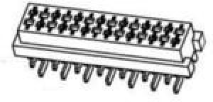 TMM-3-0-20-1, Conn Wire to Board M 20 POS 1.27mm Solder ST Thru-Hole T/R